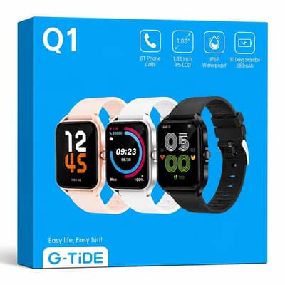G-TiDE Q1 Smart Watch | Brand New | Bluetooth Calling | Best Price