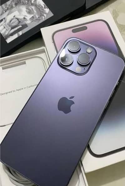 iPhone 14 Pro Max purple 256 bh94 with box