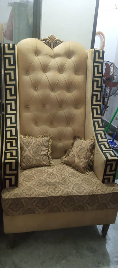 Luxury High-Back Wing Chairs--Excellent Condition