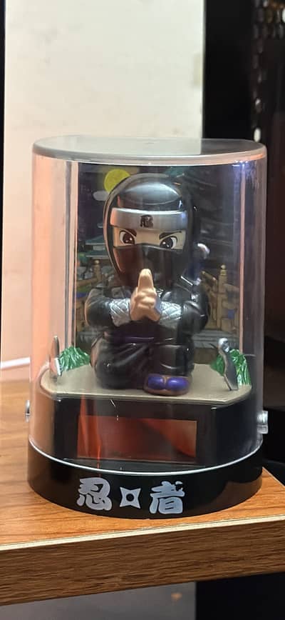 Solar/ Light powered Ninja figurine toy