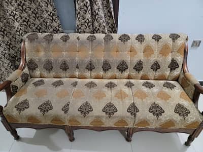 sofa set 5 seater, wooden sofa set