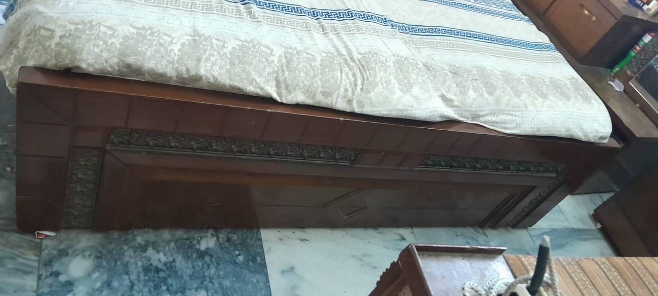 Bed set sheesham 4