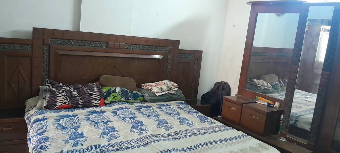 Bed set sheesham 6