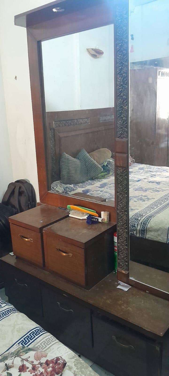 Bed set sheesham 7