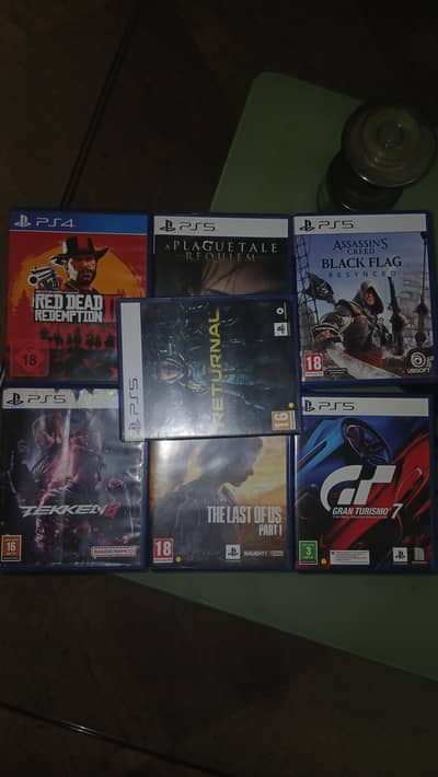 assassins creed black flag gt7 tekken 8 rdr 2 returnal ps5 playstation