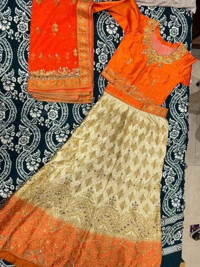 Mehndi lehnga dress