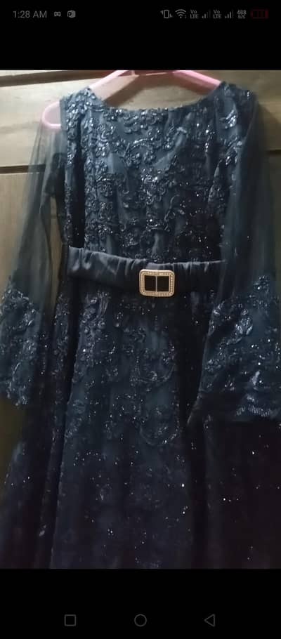 Designer Navy Blue Maxy for