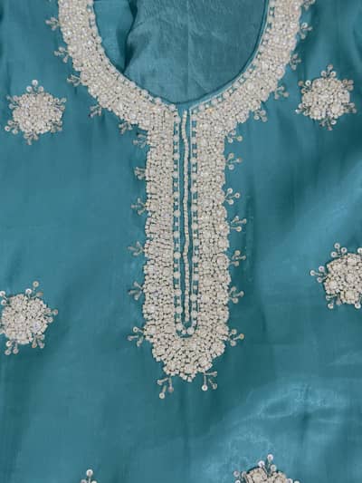 Sheesha silk zircon work