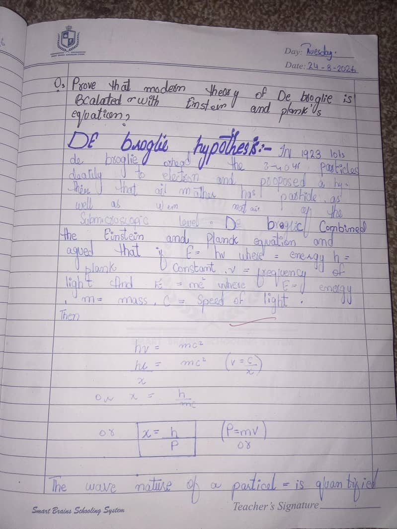 hand written work 0