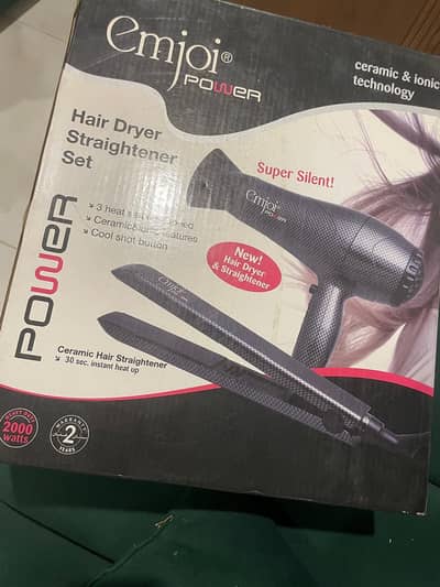 Straightener with blow dryer