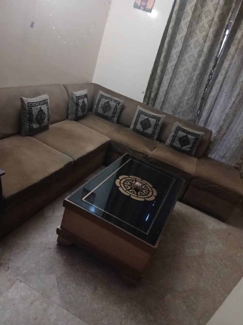 L shaped sofa 0