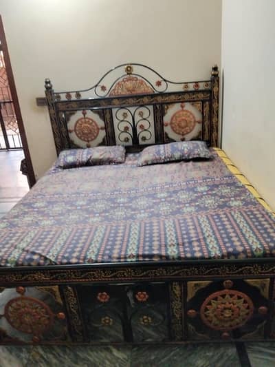 bed with mattress