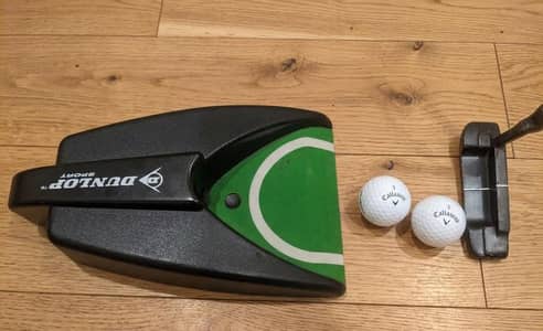 Dunlop Golf Putter with Auto Golf Ball Return Trainer & Balls