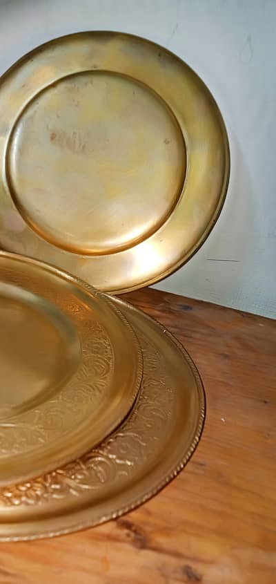 3 Sizes, Light Luxury Retro Relief Rose Tray, Golden Rose