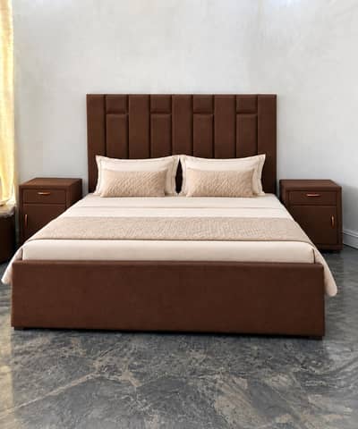 Complete Bedroom Set Modern Cushion Double Bed with Mattress