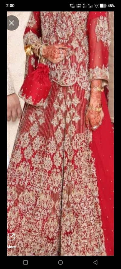 bridal lahanga urgent sale okara barat wear. . . worn once only