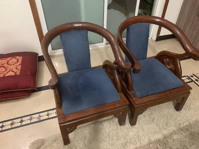 4 seater wooden chairs