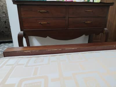 bed with side tables