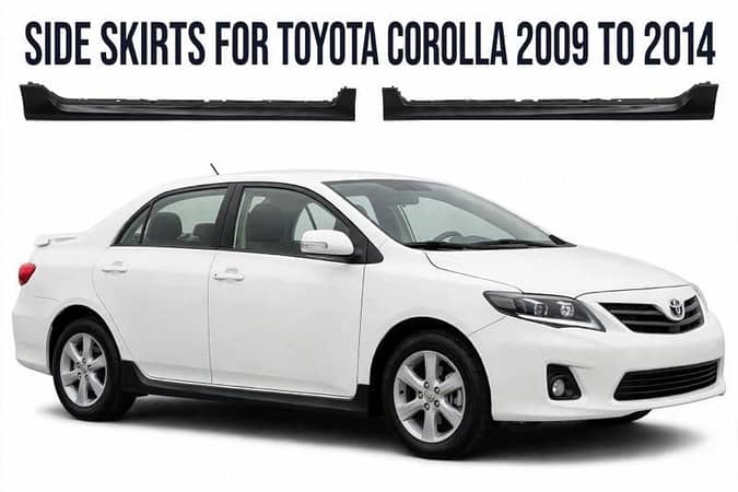 Side skirts for Toyota Corolla 2009 - 2014 - Abs Plastic