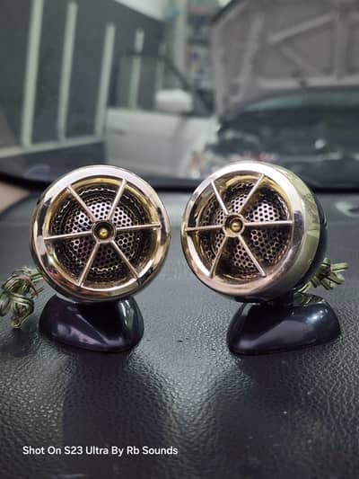 Car Dashboard tweeters and ofc Rca cable for amplifier woofer speaker