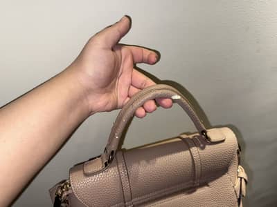 Beige Nude Structured Handbag – Unused
