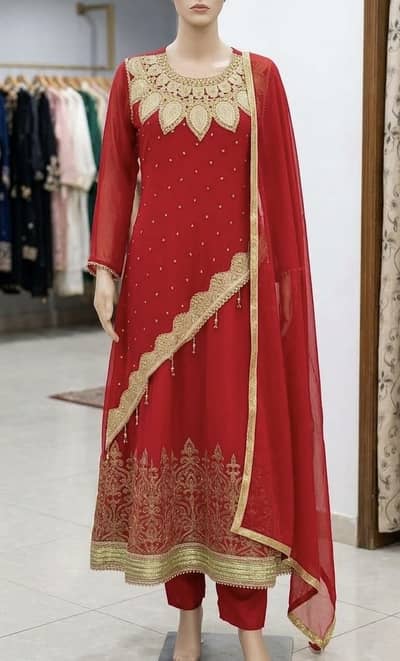 Stunning Red Fancy Maxi (Complete 3-Piece Set)