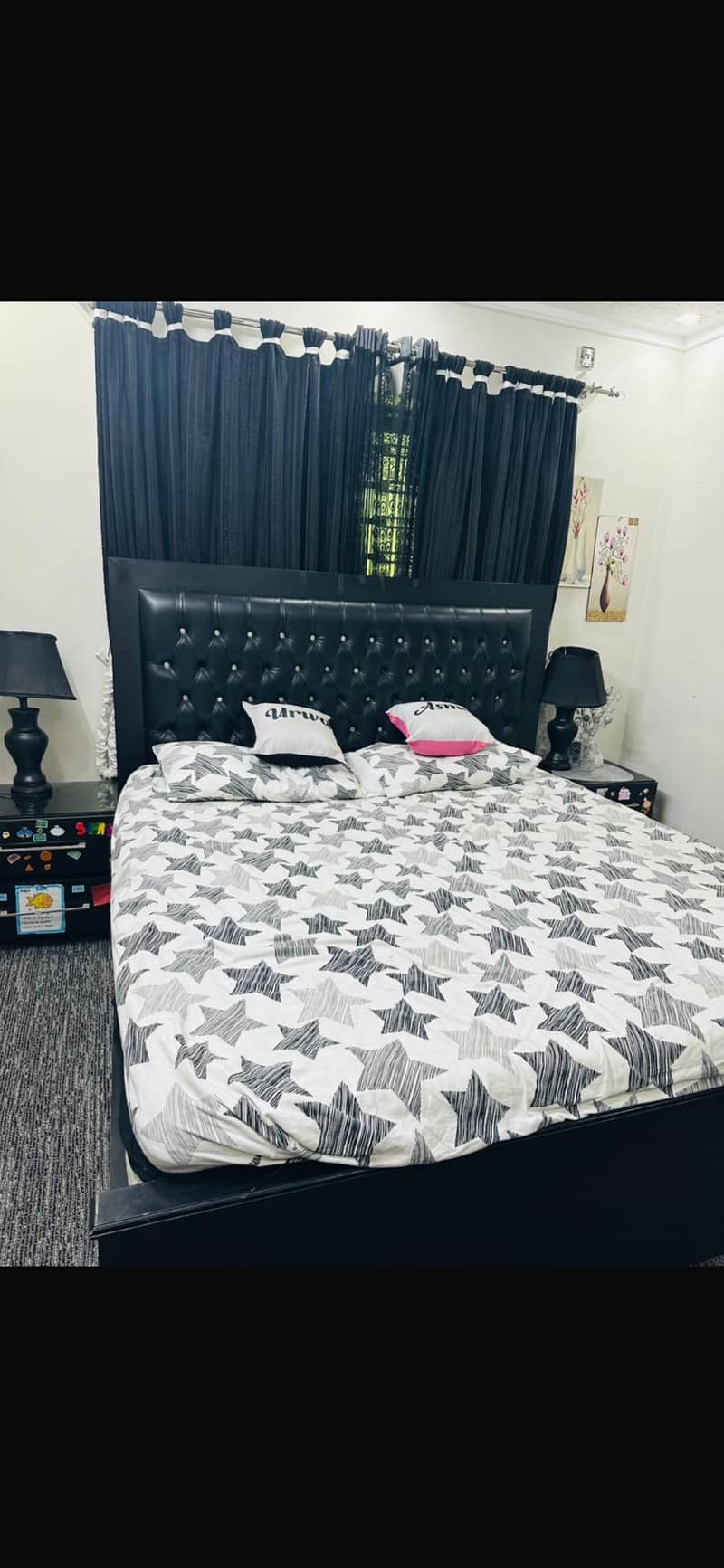 Black bed set 1