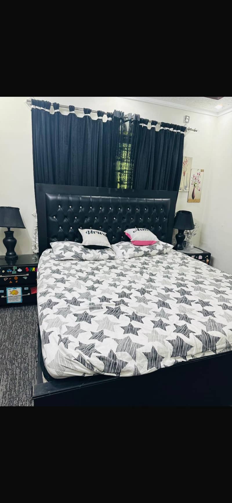 Black bed set 5