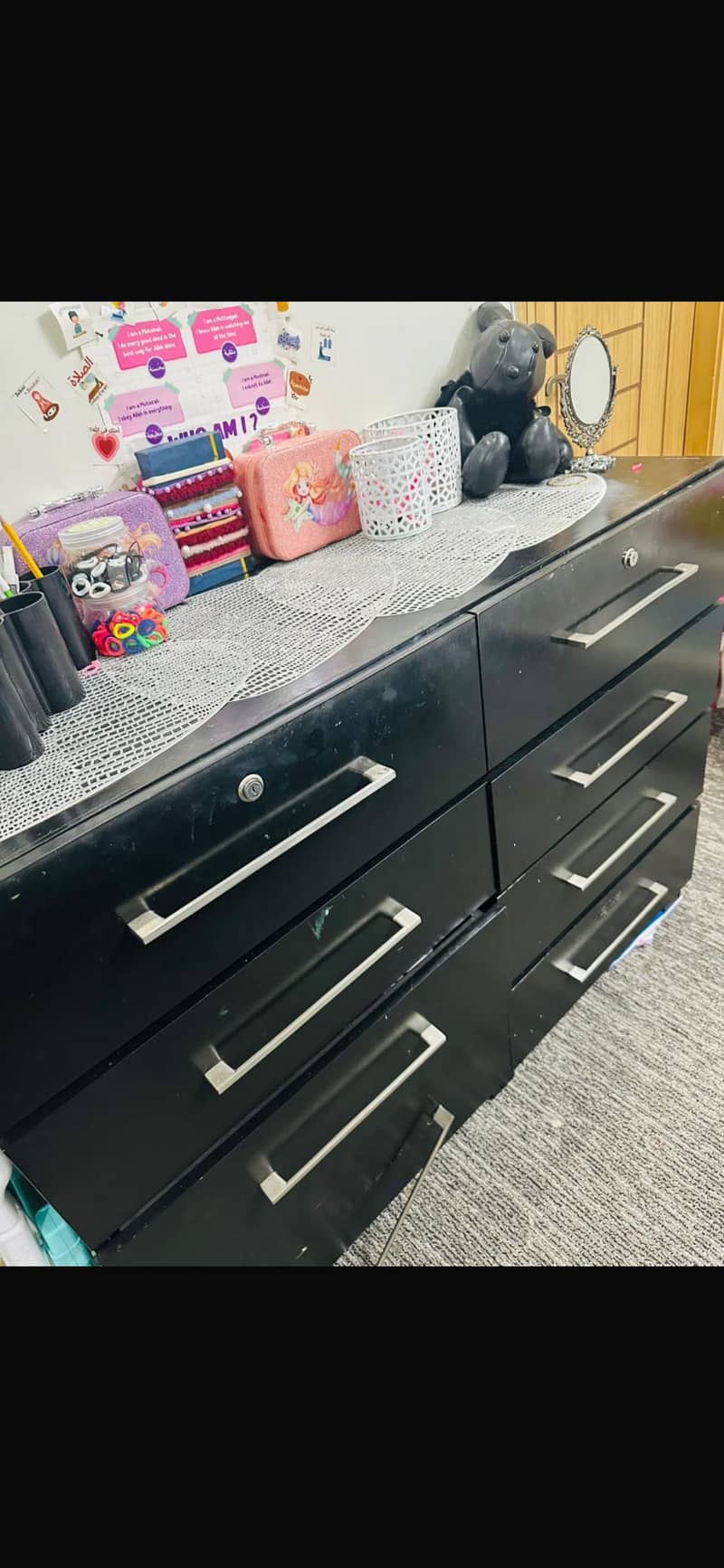 Black bed set 6