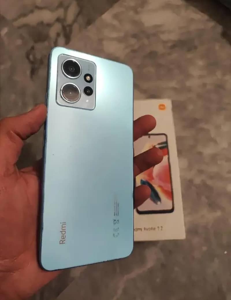 Redmi Note 12 6/128 with box charger PTA approved 1