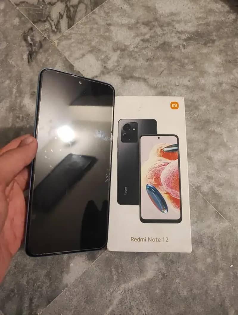Redmi Note 12 6/128 with box charger PTA approved 2