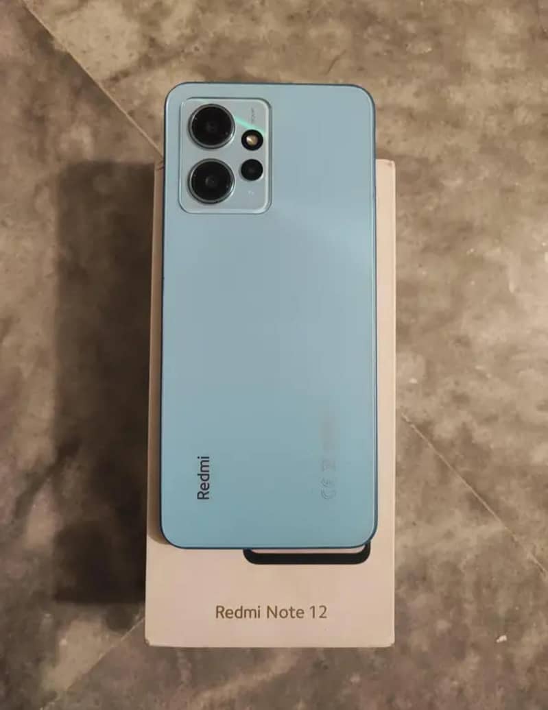 Redmi Note 12 6/128 with box charger PTA approved 4