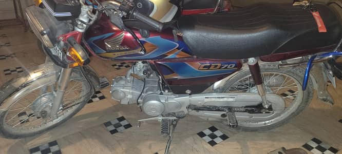honda cd 70 bike red