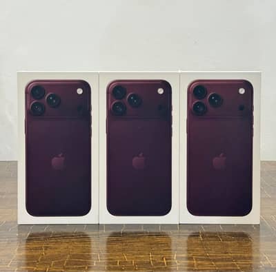Apple 18 Pro Max 256Gb 512GB Burgendy Box pack Non Pta Non Active