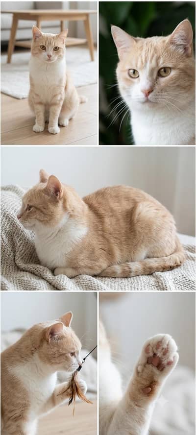 Beautiful Semi Persian Male Cat for Sale | Healthy & Playful