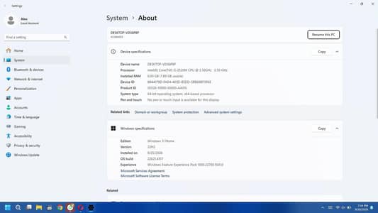 Lenovo ThinkPad Core i5 | 8GB RAM | 128GB SSD | Fast & Ready to Use