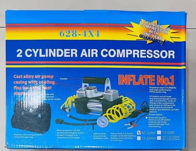 2 Cylinder Air Compressor 628-4X4 150 PSI Car Tyre Inflator
