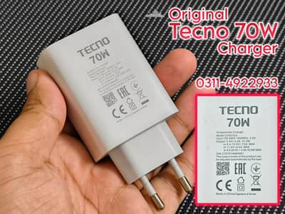70W Tecno Genuine Charger