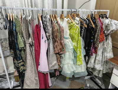 2 Clothes Hanging Stand Size Each 6Fit 2Pice Pakistan Town Islamabad