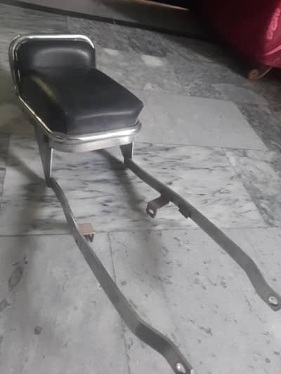 Bike Extra Back Seat with Metal Frame – New