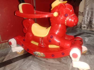 Kids 3-in-1 Rocking Horse / Ride-On Toy – Excellent Condition