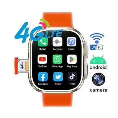 4G SIM, Camera with SD' Card Supported smart watch (DZ09) Model