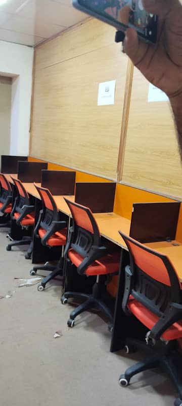 Fully furnished office for rent in johar town 50 to 60 person sitting