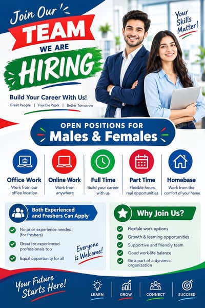 Apply for office and Online Work