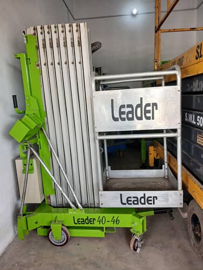 46 Feet Leader Vertical Mast Man Lift For Sale Delivery All Pakistan