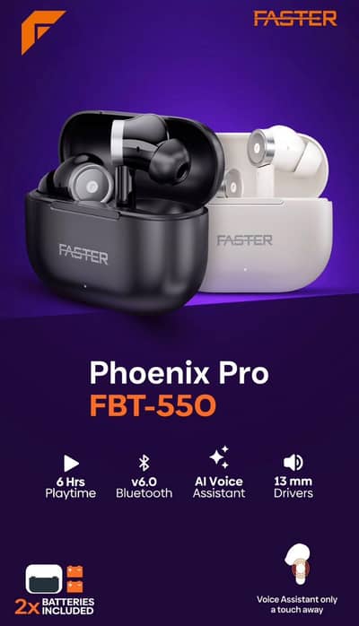 Faster Phonix Pro Earbuds