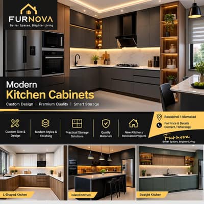 Modern Kitchen Cabinets | Custom Design | Furnova