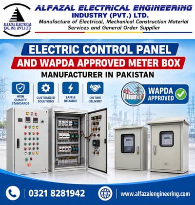 Electric Control Panel & WAPDA Approved Meter Box Manufacturer.