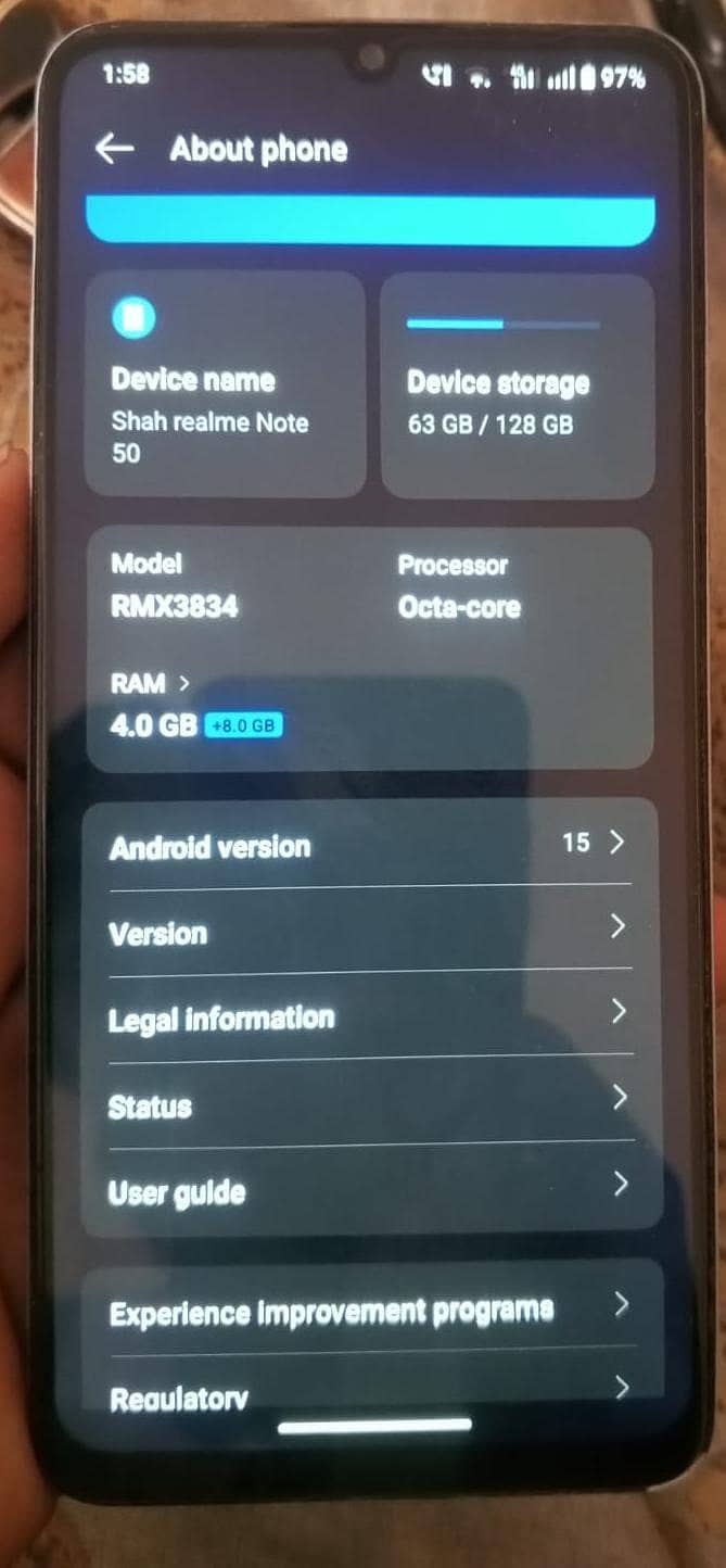 Realme Note 50 0