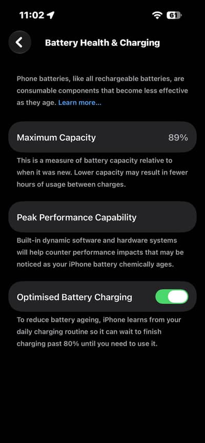 Black Apple iPhone 14 Pro 256 jv 89 battery